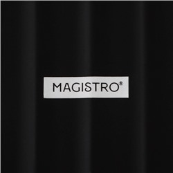 Блюдо из для подачи Magistro «Сковорода-гриль», 23×16×3 см, жаропрочная керамика, чёрное
