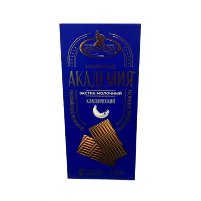 Шоколад Академия Экстра Молочный 88 гр/КФ Крупская