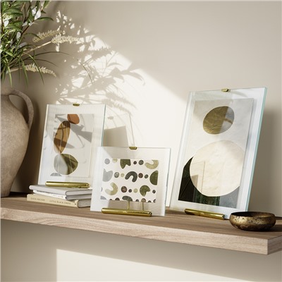 Фоторамка Flute, 26х30 см, латунь