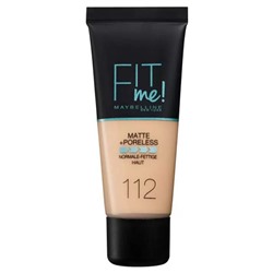 2 Maybelline Тональный крем ФИТ МИ 112 тепло-бежевый