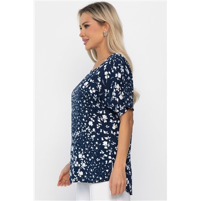 Блуза Маргоша (синяя) Б13814-16М