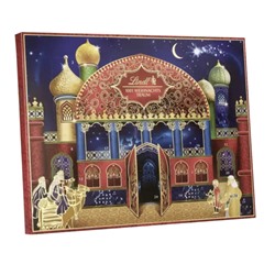 Lindt 1001 Weihnachts-Traum Adventskalender 2025 Адвент календарь "1001 ночь" с 24 сладкими сюрпризами, 48см × 36см, 281грамм