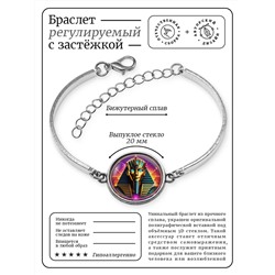 BSI-0181 Браслет металлический Фараон неон