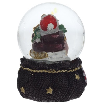 Фигурка декор в стекл шаре "Дед Мороз/Мишка/Олень", D 4.5 см, L4,5 W5 H6 см, 4в.