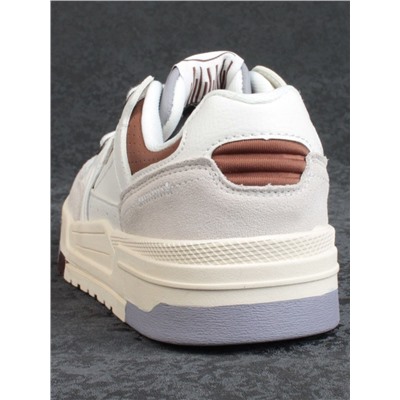 05-P232-4 GRAY/BROWN Кроссовки женские (натуральная замша, искусственная кожа)