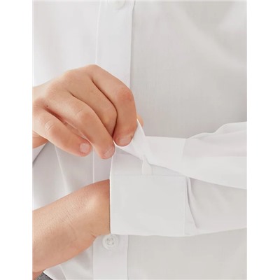 Boys' 5pk Regular Fit Easy to Iron School Shirts (2-18 Yrs)