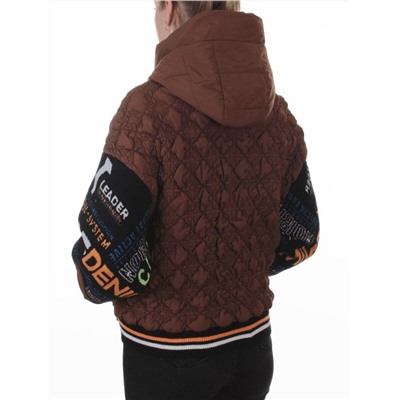 705 BROWN Куртка демисезонная женская (100 гр. синтепон)