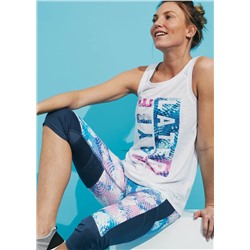 Souluxe White Maybe Later Slogan Gym Vest