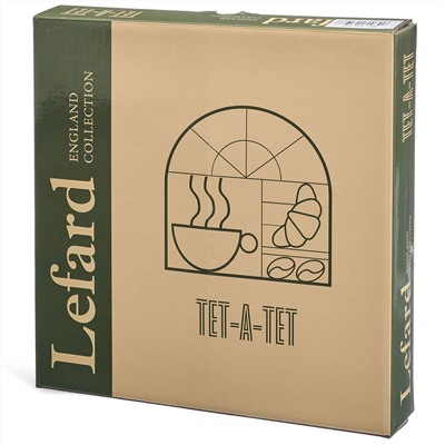 НАБОР ТАРЕЛОК ЗАКУСОЧНЫХ  LEFARD "TET-A-TET" 2 ШТ. 20,5 СМ (КОР=16НАБ.)