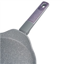 СКОВОРОДА БЛИННАЯ С АНТИПРИГАРНЫМ ПОКРЫТИЕМ PFLUON MARBLE, 24*4,3 СМ