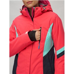 Горнолыжный костюм женский розового цвета 02201R