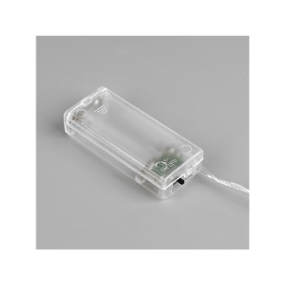 Гирлянда «Нить» 2 м роса с насадками «Тыква», IP20, серебристая нить, 20 LED, свечение тёплое белое, 2 режима, ААх2