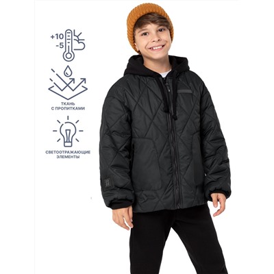 Куртка утепленная для мальчика NIKASTYLE 4м6324 черный Nikastyle