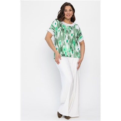 Блуза Лаванда (зеленая) Б13865-1М