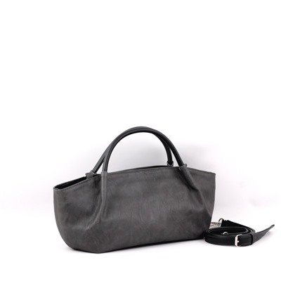 Сумка 362 македония серый+черный НОВИНКА