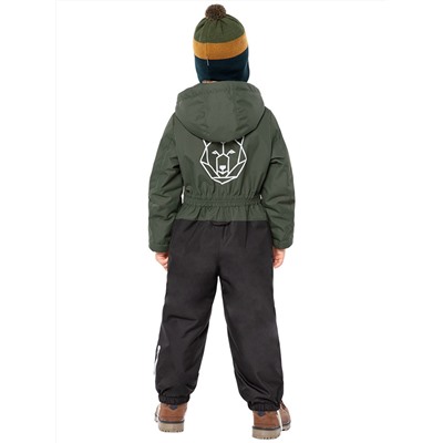 Комбинезон утепленный для мальчика NIKASTYLE 8м1624 хаки черный Nikastyle
