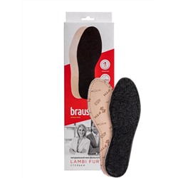 BRAUS Стельки из натурального меха LAMBY FUR р.37-38