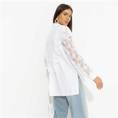 Рубашка с дизайнерской спинкой, Only You (white)