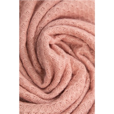 Вязаный палантин (пудра) ВП04-1М