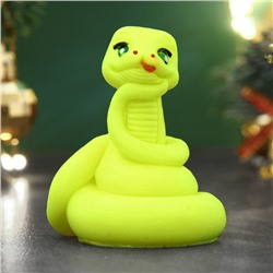 Фигурное мыло «Змейка Ёлочка» желтое, 55 г