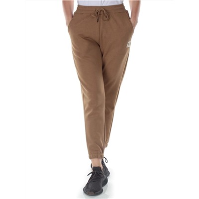 E752 DK. BEIGE Брюки спортивные утепленные женские (хлопок 95%, полиэстер 5%)