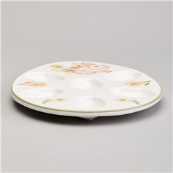 БЛЮДО ДЛЯ 6 ЯИЦ AGNESS "SUNDAY" 26*20*2.5 СМ (КОР=24ШТ.)