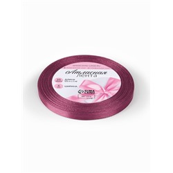 Лента атласная, 6 мм, 23±1 м, тёмно-сиреневая №171