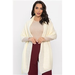 Вязаный палантин (молочный) ВП02-1М