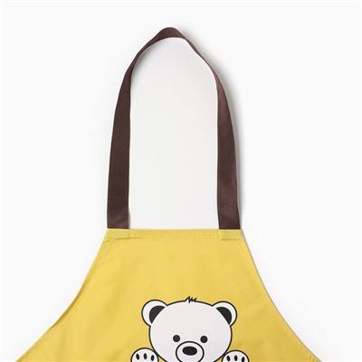 Фартук детский Этель Bear 44*60см, цв. желтый, 100% п/э