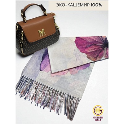 Платок теплый кашемировый с 3D принтом Арт 2591П/02