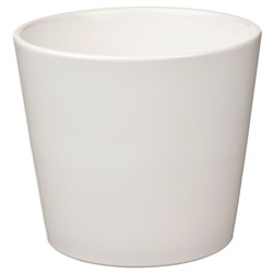 SOJABÖNA, Übertopf, weiß,, 9 cm