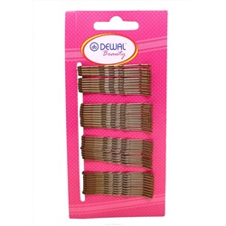 Dewal Beauty Невидимки для волос N-40BRONZ, волна, 50 мм, бронзовый, 40 шт.