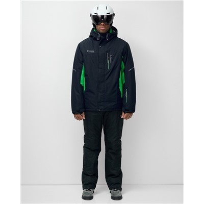 Горнолыжный костюм мужской зимний зеленого цвета 07715Z