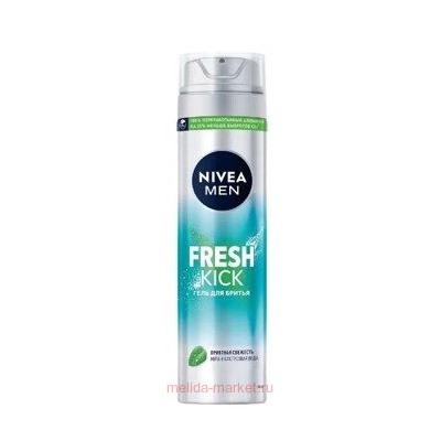 Nivea Men Гель для бритья Fresh Kick 200 мл