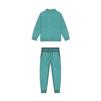 Комплект для девочки: джемпер, брюки