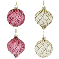 GAEM Набор из 12шт Украшение новогоднее "Шар", D 8 см, L35 W25 H8,5 см