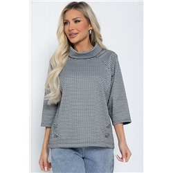 Джемпер Эдельвейс (черно-серая) Б12404-18