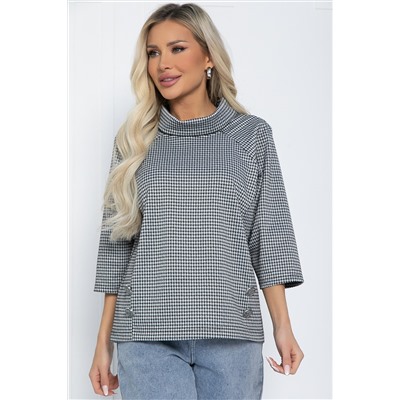 Джемпер Эдельвейс (черно-серая) Б12404-18