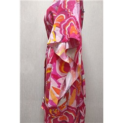 Платье Bazalini 813 розовый цветы