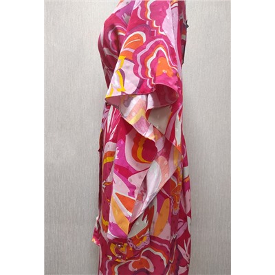 Платье Bazalini 813 розовый цветы