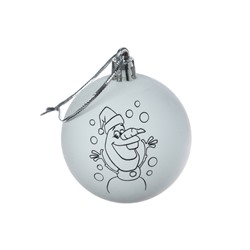 УЦЕНКА Елочные шары под раскраску, 2 шт., краски, Холодное Сердце