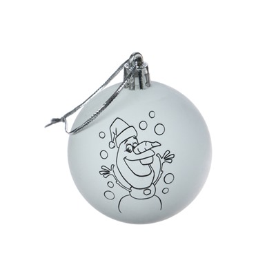 УЦЕНКА Елочные шары под раскраску, 2 шт., краски, Холодное Сердце