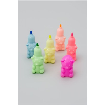 Маркер текстовыделитель "Rainbow bear", 5 в 1, mix, шоу-бокс 24 шт.