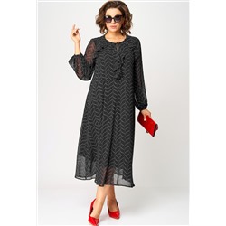 Платье EVA GRANT 7177А-2 черный горох
