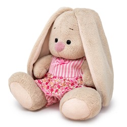 Мягкая игрушка "Зайка Ми в комбинезоне с оборкой (малыш)" (15 см)