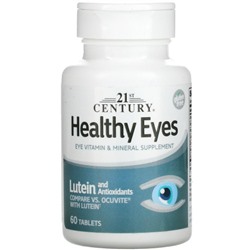 Витаминно минеральный комплекс для зрения Healthy Eyes 21st Century 60 таблеток
