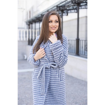 Пальто женское демисезонное 25990 (grey blue)