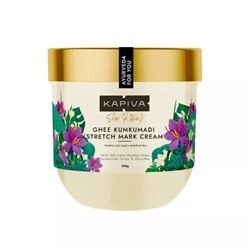Крем от растяжек с Кумкумади и Гхи (200 г), Ghee Kumkumadi Stretch Mark Cream, произв. Kapiva