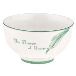 "Зе Флауэр оф Хепинис (The Flower of Happiness)" Пиала фарфоровая 400мл, д11,5х6,6см, с деколью, отводка (Китай)