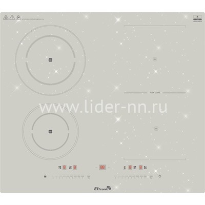 Варочная панель индукционная ELTRONIC (88-36) 4 конфорки (бежевая)